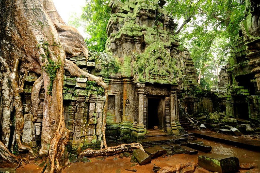 Tempelruine, Angkor Wat in Kambodscha