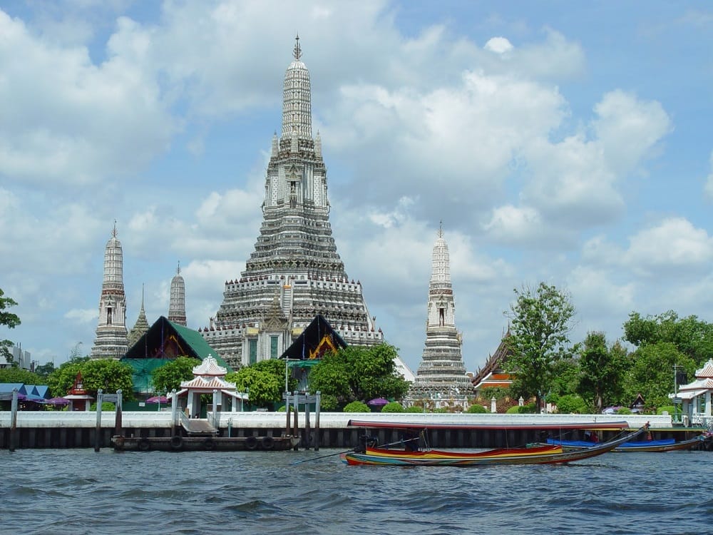 tempel tailand fluss kanal khlong bangkok