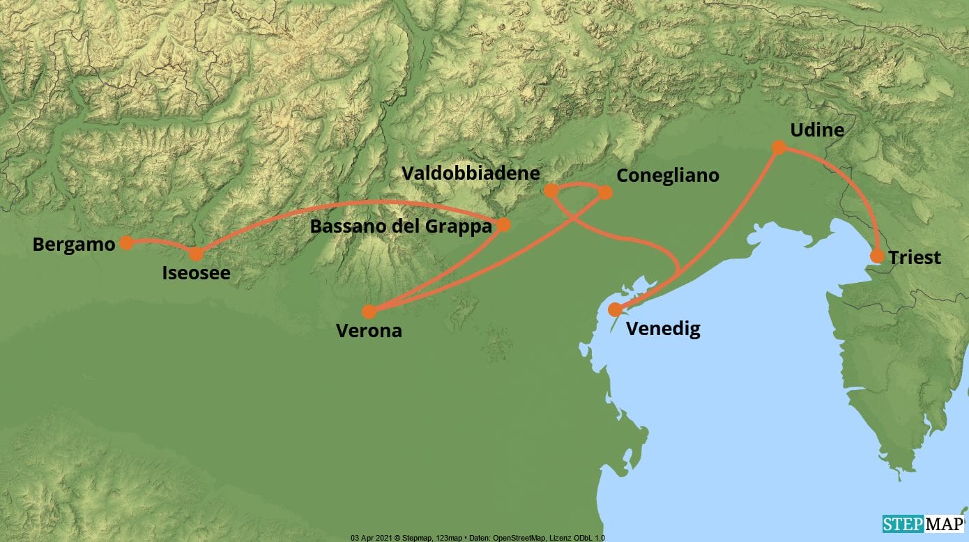 Genusstipp Italien Proseccostraße viamonda