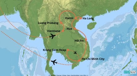 Karte-Glanzlichter-Indochina
